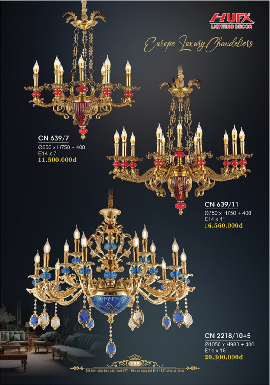 Bảng giá đèn trang trí HUFA